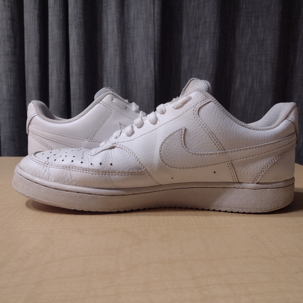 Nike Court Vision Low Triple White Size 9.5
